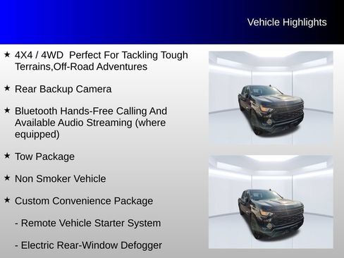 Used 2022 Chevrolet Silverado 1500 Custom w/ LPO, Dark Essentials Package AWD/4WD image 4