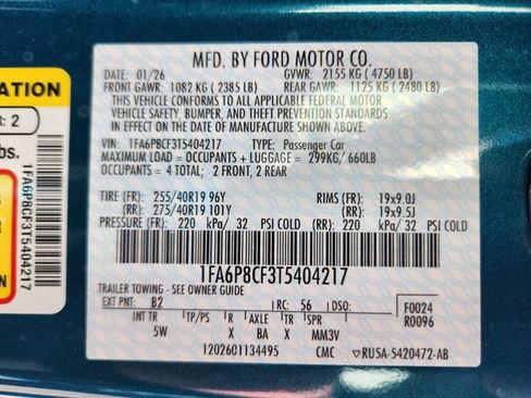 New 2026 Ford Mustang GT Premium w/ GT Performance Package image 26