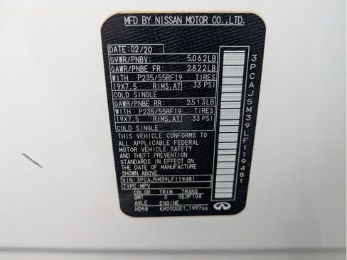 Used 2020 INFINITI QX50 Luxe AWD/4WD image 39