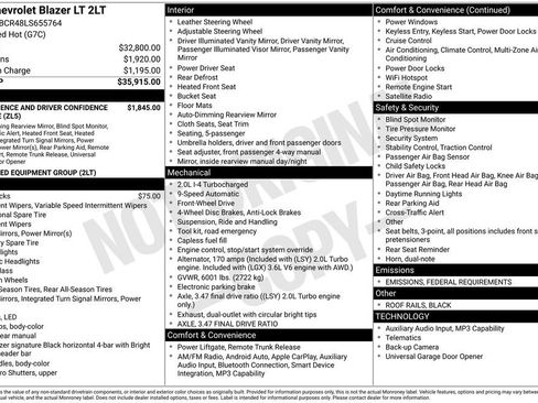 Used 2020 Chevrolet Blazer LT image 32