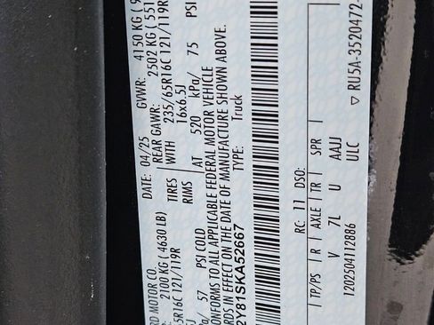 New 2025 Ford Transit 250 Low Roof AWD w/ Load Area Protection Package image 25