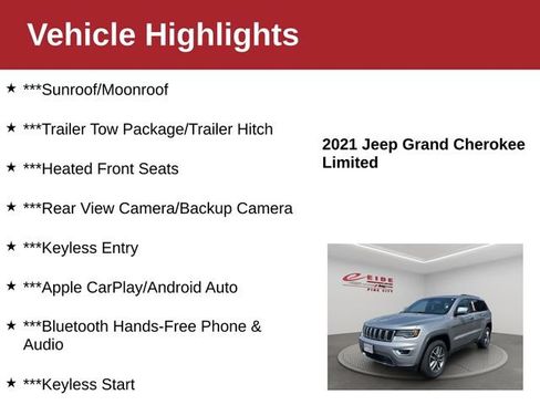 Used 2021 Jeep Grand Cherokee Limited w/ Luxury Group II AWD/4WD image 4