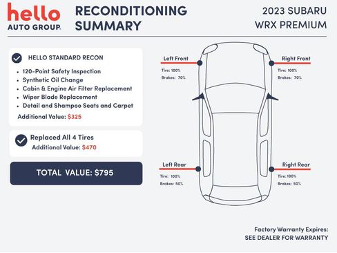 Used 2023 Subaru WRX Premium w/ Popular Package #2 image 3