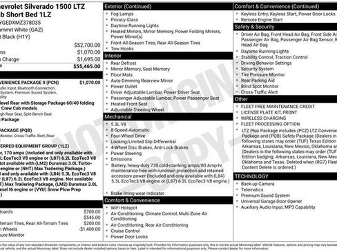 Used 2021 Chevrolet Silverado 1500 LTZ w/ LTZ Convenience Package II AWD/4WD image 17