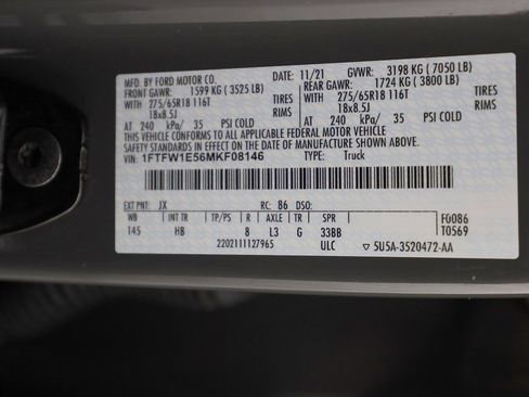 Used 2021 Ford F150 Lariat w/ Equipment Group 502A High image 53