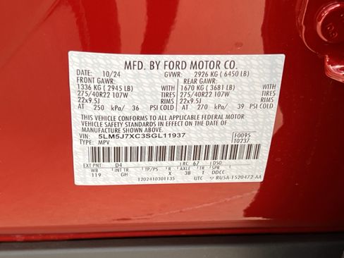 New 2025 Lincoln Aviator Reserve w/ Equipment Group 201A AWD/4WD image 26