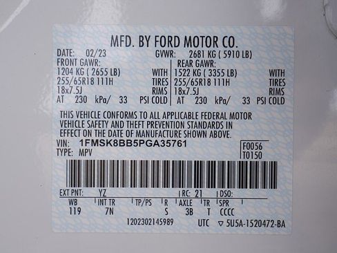 Used 2023 Ford Explorer 4WD image 58