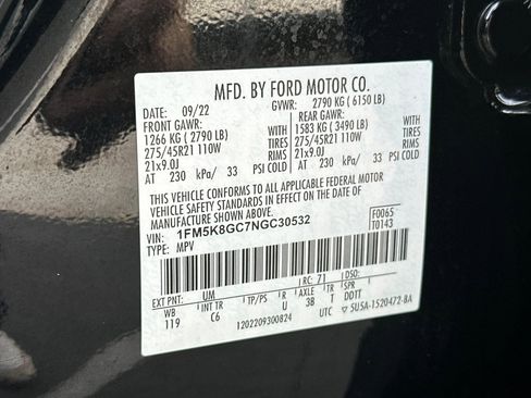 Certified 2022 Ford Explorer ST w/ Equipment Group 401A image 29