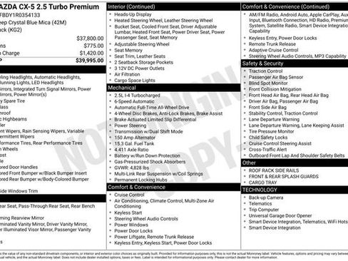 Used 2024 MAZDA CX-5 2.5 Turbo w/ Premium Package AWD/4WD image 2