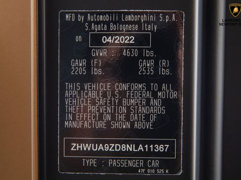 Used 2022 Lamborghini Aventador Countach AWD/4WD image 82