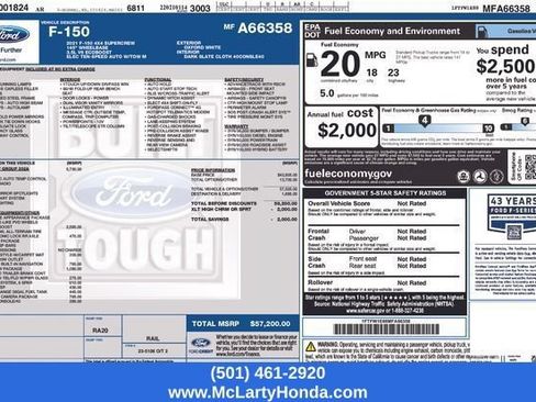 Used 2021 Ford F150 XLT w/ Equipment Group 302A High AWD/4WD image 18