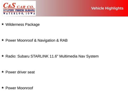 Used 2022 Subaru Outback Wilderness w/ Wilderness Package image 2