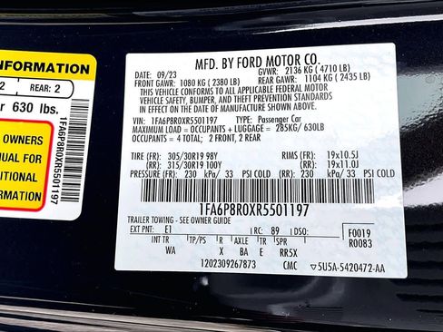 Certified 2024 Ford Mustang Dark Horse w/ Dark Horse Handlin Package image 32