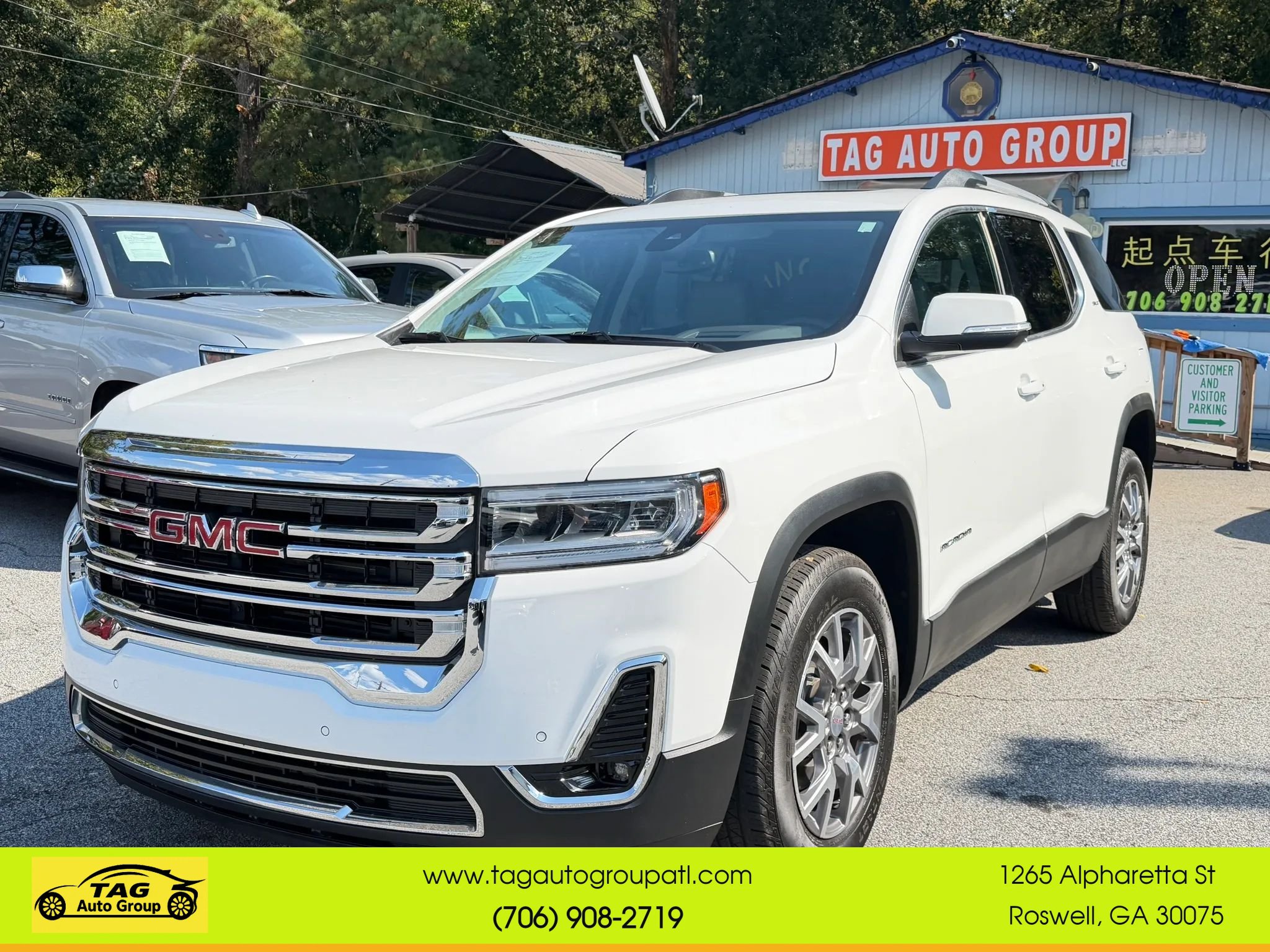 Used 2020 GMC Acadia SLT w/ Driver Alert Package II FWD image 1