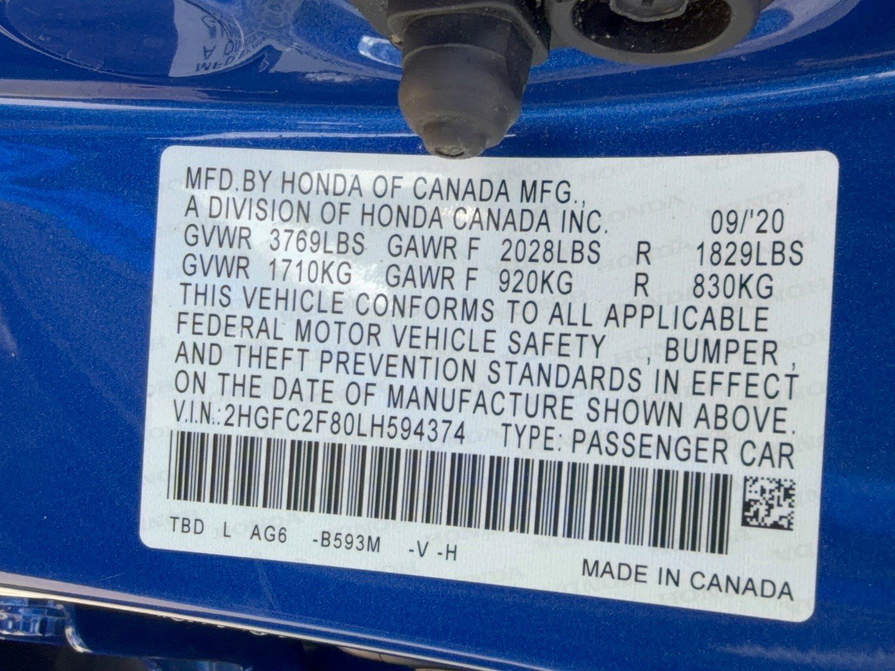 Used 2020 Honda Civic Sport image 31