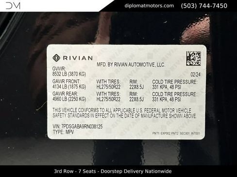 Used 2024 Rivian R1S Adventure AWD/4WD image 51