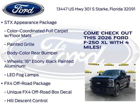 New 2026 Ford F250 XL w/ STX Appearance Package image 15