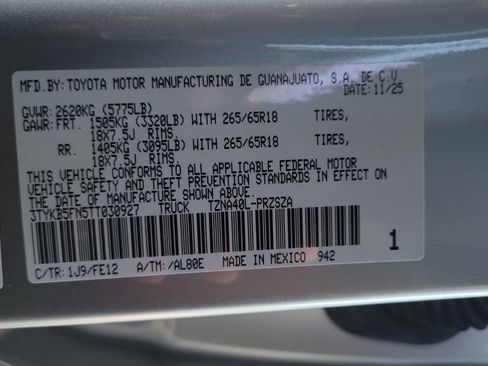 Used 2026 Toyota Tacoma TRD Sport RWD image 24