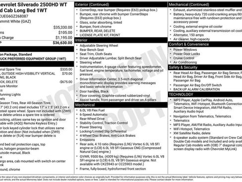 Used 2016 Chevrolet Silverado 2500 W/T RWD image 12