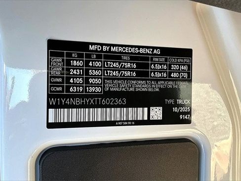 New 2026 Mercedes-Benz Sprinter 2500 image 16