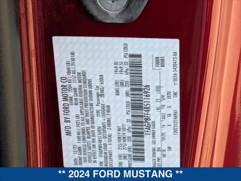 Used 2024 Ford Mustang GT Premium w/ GT Performance Package RWD image 24