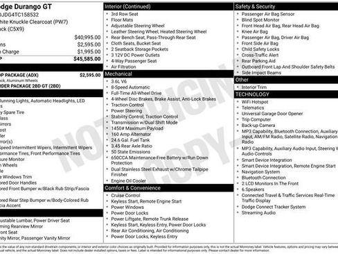 New 2026 Dodge Durango GT w/ Blacktop Package AWD/4WD image 2