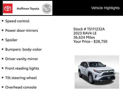 Used 2023 Toyota RAV4 LE FWD image 36