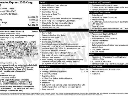 Used 2024 Chevrolet Express 2500 w/ Driver Convenience Package image 21