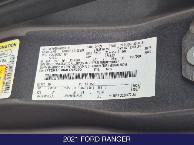 Used 2021 Ford Ranger XLT w/ Equipment Group 301A Mid AWD/4WD image 26