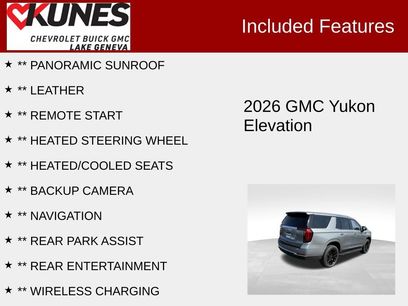 New 2026 GMC Yukon Elevation w/ Elevation Premium Package
