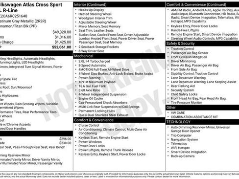 Used 2024 Volkswagen Atlas Cross Sport SEL R-Line AWD/4WD image 16