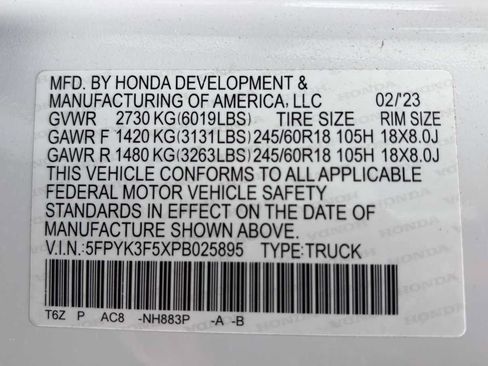 Used 2023 Honda Ridgeline RTL image 15