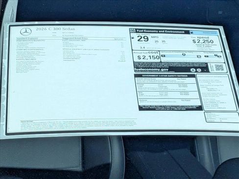 New 2026 Mercedes-Benz C 300 Sedan image 16
