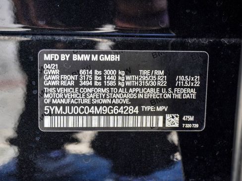 Used 2021 BMW X5 M w/ Competition Package image 48