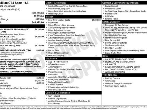 Used 2020 Cadillac CT4 Sport image 32