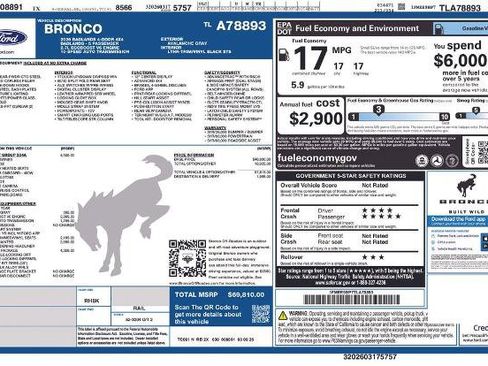 New 2026 Ford Bronco Badlands AWD/4WD image 33