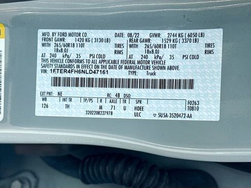 Certified 2022 Ford Ranger XLT w/ Equipment Group 301A Mid image 31