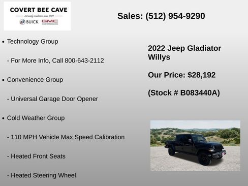 Used 2022 Jeep Gladiator Sport AWD/4WD image 30