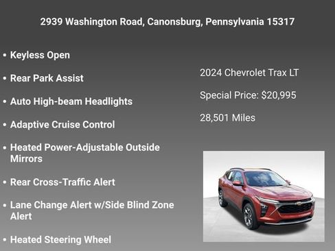 Certified 2024 Chevrolet Trax LT w/ Driver Confidence Package FWD image 15