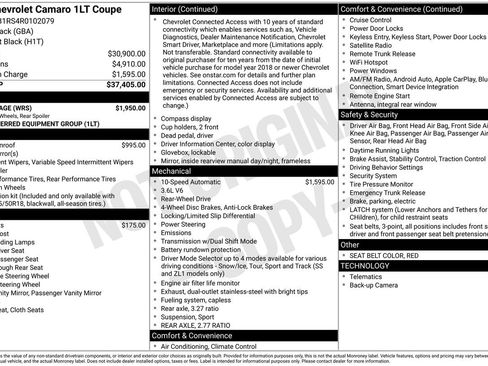 Used 2024 Chevrolet Camaro LT w/ RS Package image 32