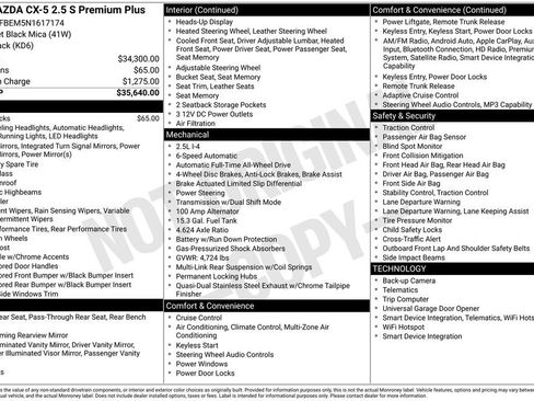 Used 2022 MAZDA CX-5 AWD 2.5 S w/ Premium Plus Pkg image 2