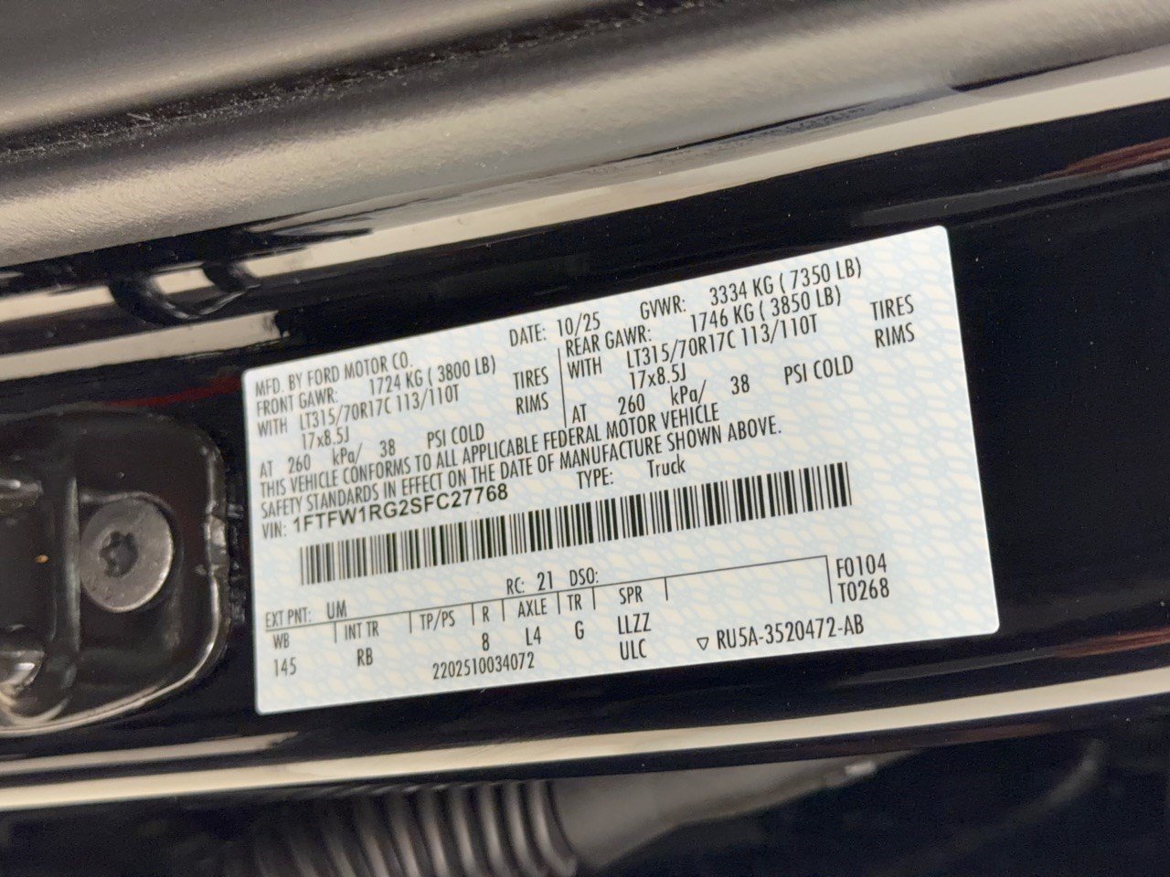 Used 2025 Ford F150 Raptor AWD/4WD image 31