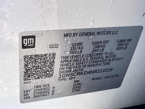 Used 2022 Chevrolet Tahoe RST w/ Luxury Package image 28