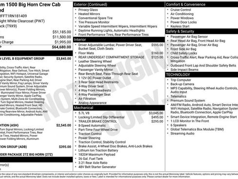 Used 2024 RAM 1500 Big Horn AWD/4WD image 48
