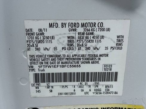 Used 2011 Ford F150 FX4 w/ FX Luxury Pkg image 33