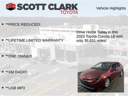 Used 2023 Toyota Corolla LE FWD image 12