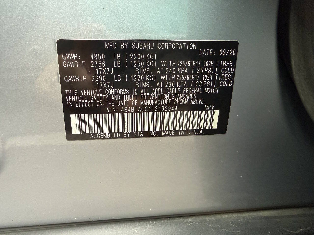 Used 2020 Subaru Outback Premium AWD/4WD image 22