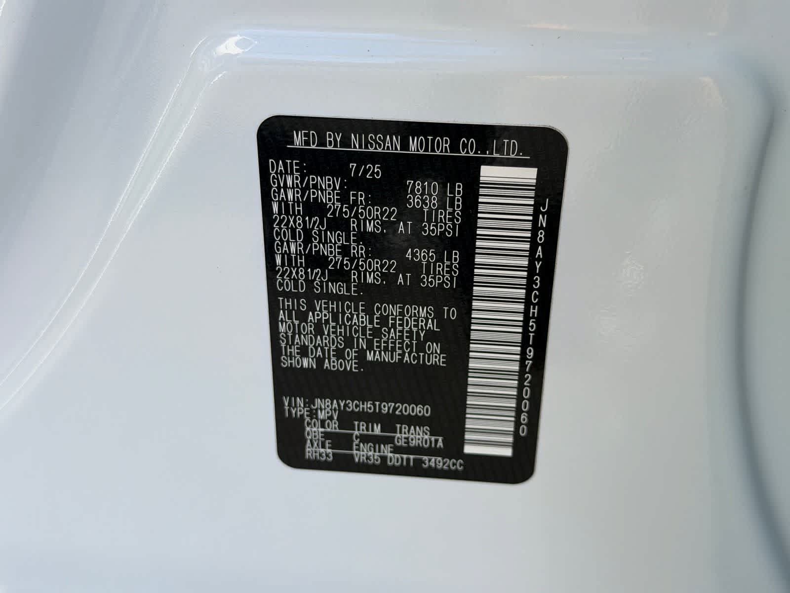 Certified 2026 Nissan Armada Platinum Reserve AWD/4WD image 25