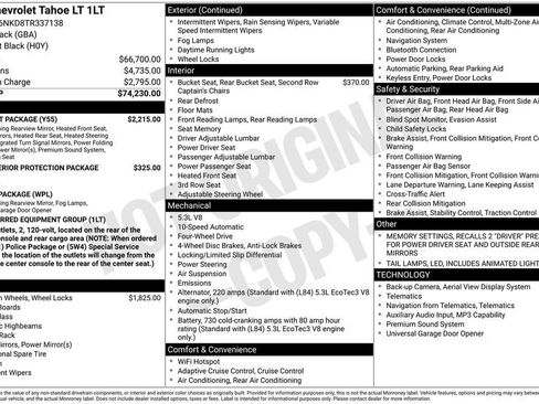 New 2026 Chevrolet Tahoe LT w/ Comfort Package AWD/4WD image 5