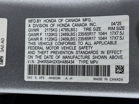 Certified 2025 Honda CR-V LX image 36